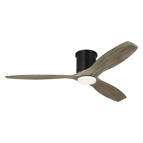 Visual Comfort Fan Collection Collins 52 Smart Hugger LED Aged Pewter LED Ceiling Fan with Light