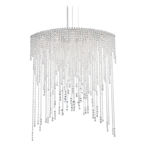 Schonbek Worldwide Lighting Chantant Polished Stainless Steel Pendant Light