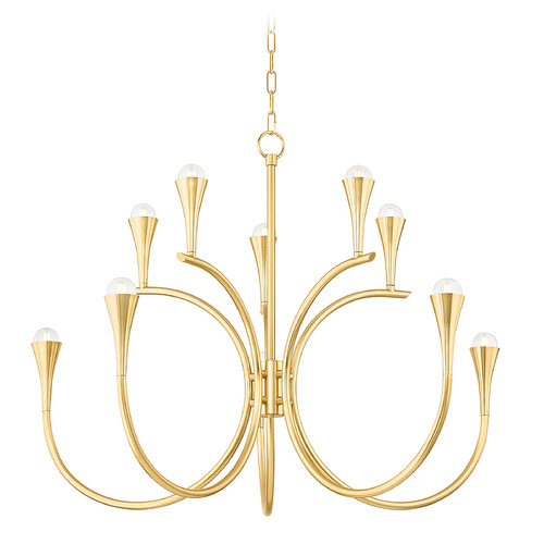 Mitzi By Hudson Valley Mitzi Aviana Aged Brass LED Chandelier