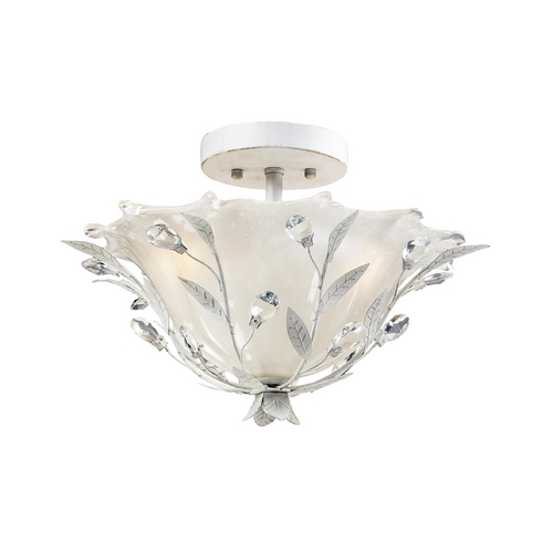 Elk Lighting Semi-Flushmount Light in Antique White Finish 18111/2