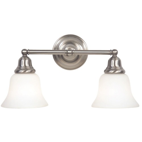 Design Classics Lighting Two-Light Bathroom Fixture without Glass 672-09