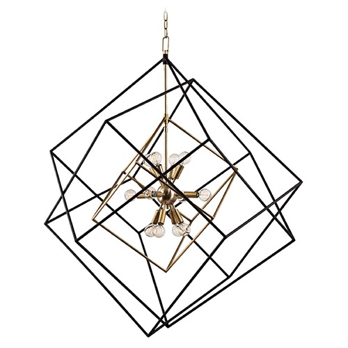 Roundout Pendant in Aged Brass by Hudson Valley Lighting