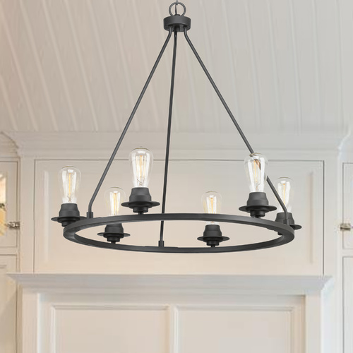 Progress Lighting Debut Graphite Chandelier by Progress Lighting P400015-143