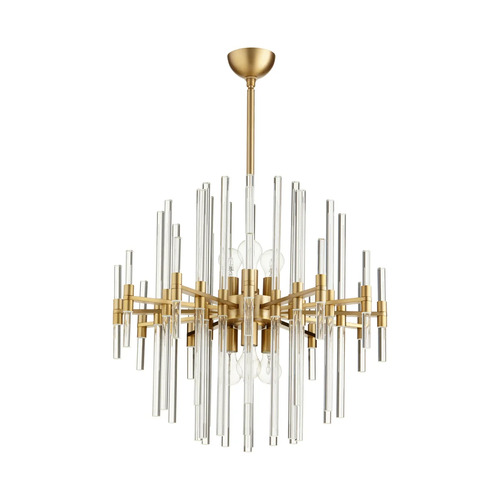 Quebec Pendant in Aged Brass by Cyan Design