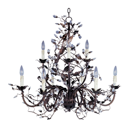 Elegante Oil Rubbed Bronze Chandelier by Maxim Lighting