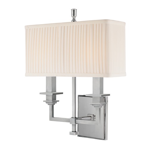 Hudson Valley Lighting Berwick Polished Nickel Sconce by Hudson Valley Lighting 242-PN