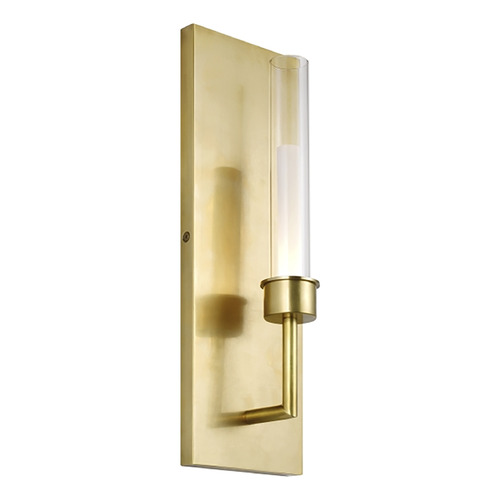 Linger LED 277V Wall Sconce in Natural Brass by Visual Comfort Modern