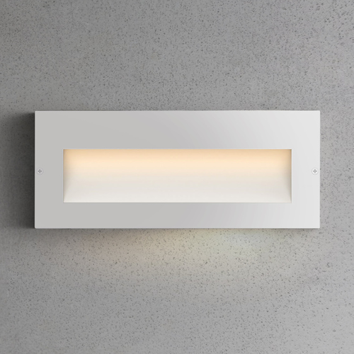 Taper 8-Inch Wide 12V LED Deck Sconce in Satin White by Hinkley Lighting
