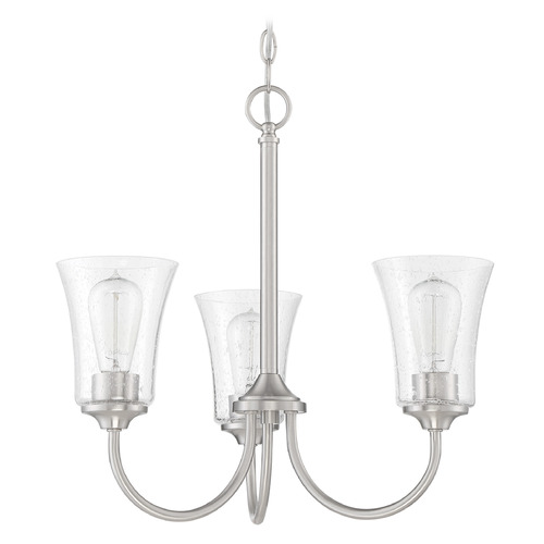 Craftmade Lighting Gwyneth Brushed Polished Nickel Mini-Chandelier by Craftmade Lighting 50423-BNK