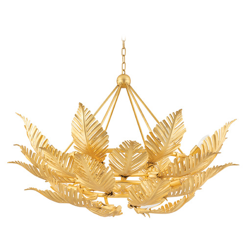 Corbett Lighting Tropicale Gold Leaf Chandelier
