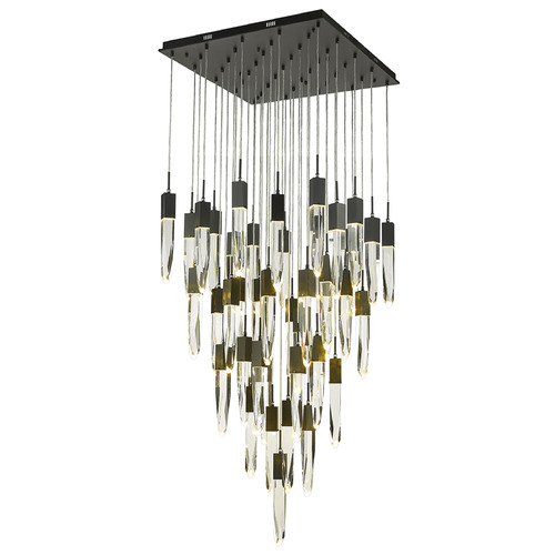 Original Aspen 41-Light LED Multi-Light Pendant in Black by Avenue Lighting