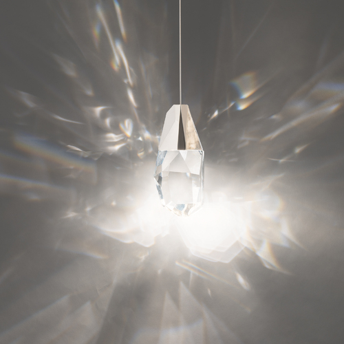 Martini LED Mini Pendant in Polished Nickel by Schonbek Beyond