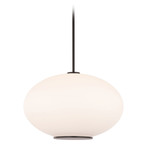 Illusion 16-Inch 3500K LED Pendant in Black by Modern Forms