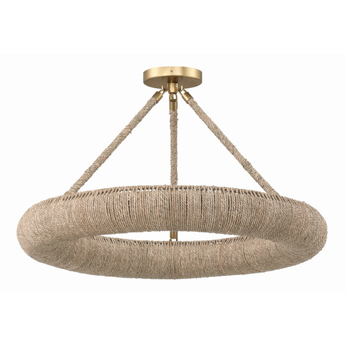 Crystorama Lighting Oakley Soft Gold LED Semi-Flushmount Light