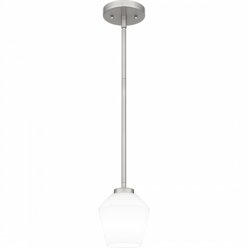 Nielson Mini Pendant in Brushed Nickel by Quoizel Lighting