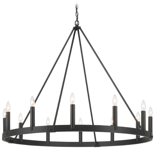 Minka Lavery Dutton Coal Black Chandelier