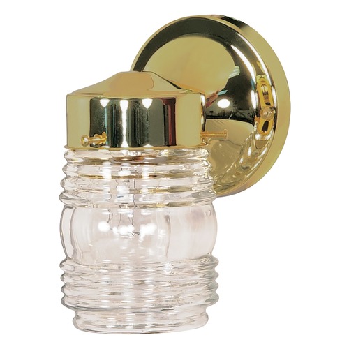 Polished Brass Outdoor Wall Light by Nuvo Lighting