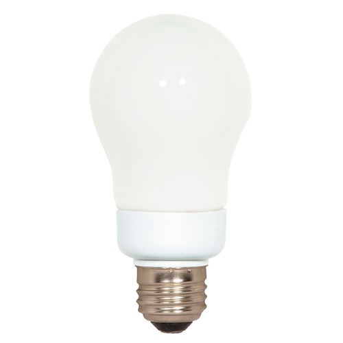 Satco Lighting Compact Fluorescent A19 Light Bulb Medium Base 2700K 120V by Satco Lighting S7281
