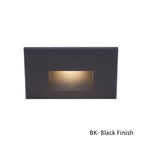 Black LED Recessed Step Light with Red LED by WAC Lighting