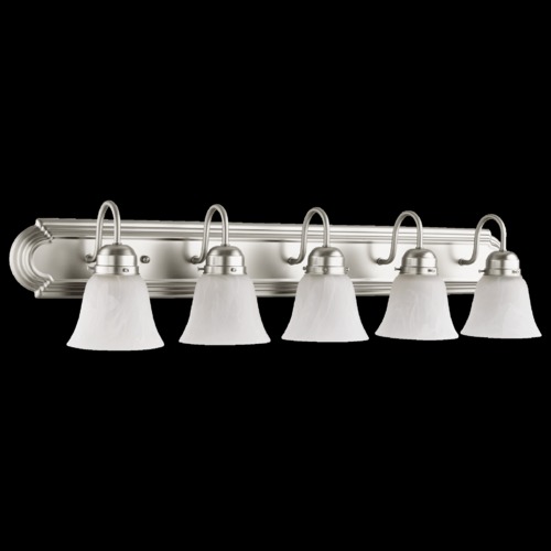 Satin Nickel Bathroom Light by Quorum Lighting