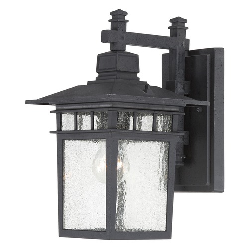 Cove Neck Textured Black Outdoor Wall Light by Nuvo Lighting