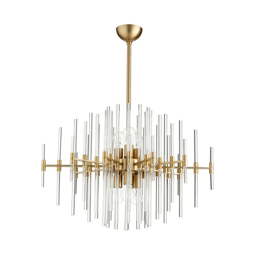 Quebec Pendant in Aged Brass by Cyan Design