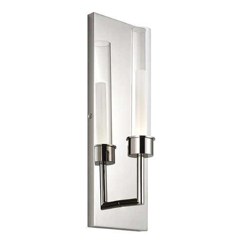 Visual Comfort Modern Collection Linger LED Wall Sconce in Polished Nickel by Visual Comfort Modern 700WSLNG1N-LED930