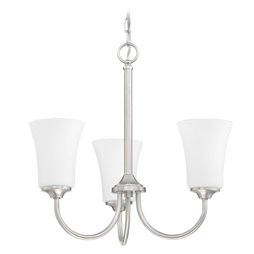 Craftmade Lighting Gwyneth Brushed Polished Nickel Mini-Chandelier by Craftmade Lighting 50423-BNK-WG