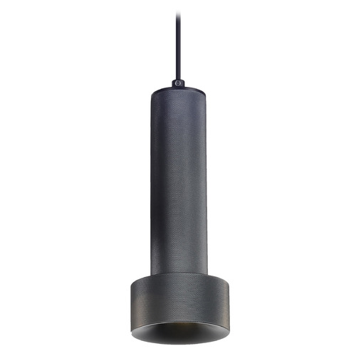 Cicada Knurled Dark Grey LED Mini Pendant by Avenue Lighting