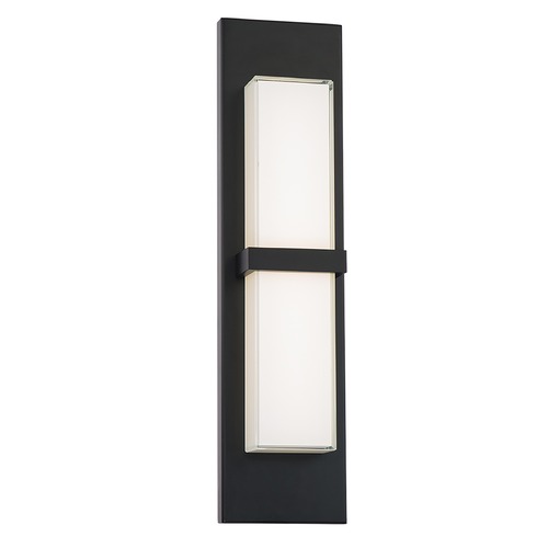 WAC Lighting Bandeau 22-Inch LED Outdoor Wall Light in Black 3CCT 3000K by WAC Lighting WS-W21122-30-BK