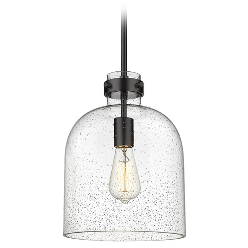 Pearson Matte Black Mini Pendant by Z-Lite