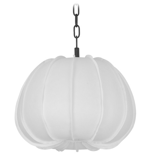 Troy Lighting Troy Lighting Bayu Forged Iron LED Pendant Light with Scalloped Shade F2616-FOR