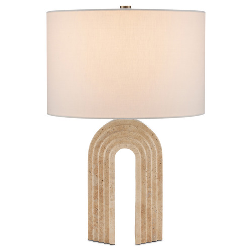Currey and Company Hippodrome Natural Table Lamp with Drum Shade