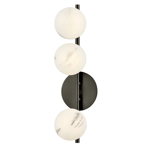 Selene 3-Light Sconce in Black Oxide by Fredrick Ramond