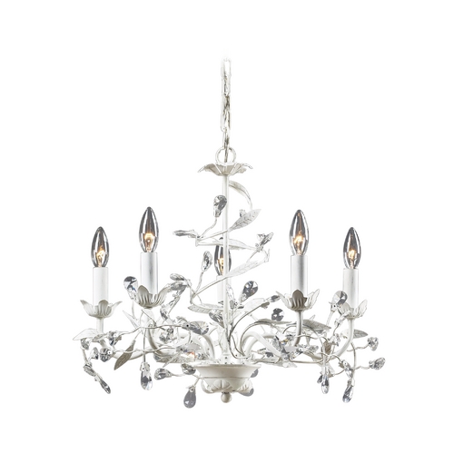 Elk Lighting Mini-Chandelier in Antique White Finish 18113/5