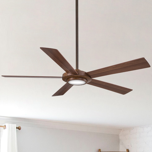 Sabot 52-Inch LED Fan in Distressed Koa by Minka Aire