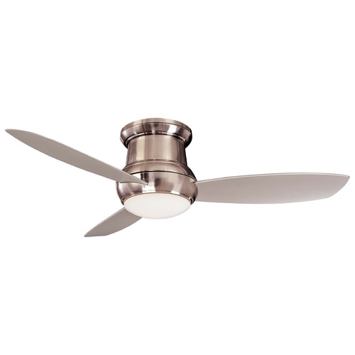 Concept II 52-Inch LED Hugger Fan in Brushed Nickel by Minka Aire