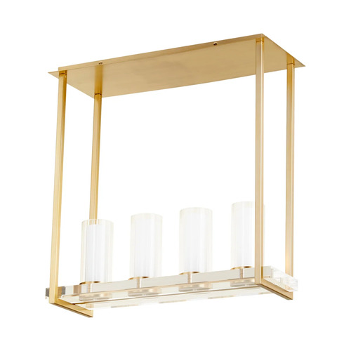 Orion Linear Pendant in Aged Brass by Cyan Design