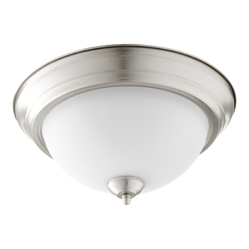 Satin Nickel Flush Mount by Quorum Lighting