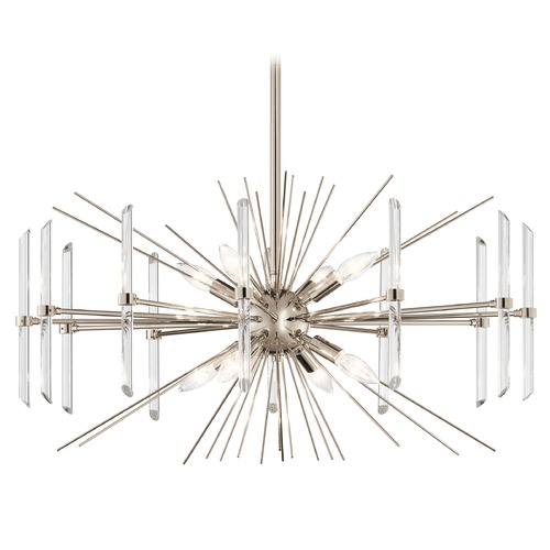Eris 30-Inch Polished Nickel Chandelier by Kichler Lighting