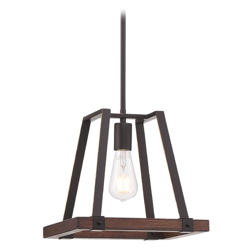 Nuvo Lighting Outrigger Mahogany Bronze & Nutmeg Wood Pendant by Nuvo Lighting 60/6892