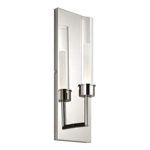 Visual Comfort Modern Collection Linger LED 277V Wall Sconce in Polished Nickel by Visual Comfort Modern 700WSLNG1N-LED930-277
