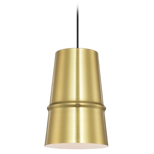 Castor Gold & Matte White Pendant by Kuzco Lighting