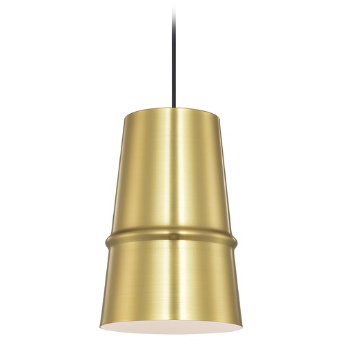 Kuzco Lighting Castor Gold & Matte White Pendant by Kuzco Lighting 492208-GD