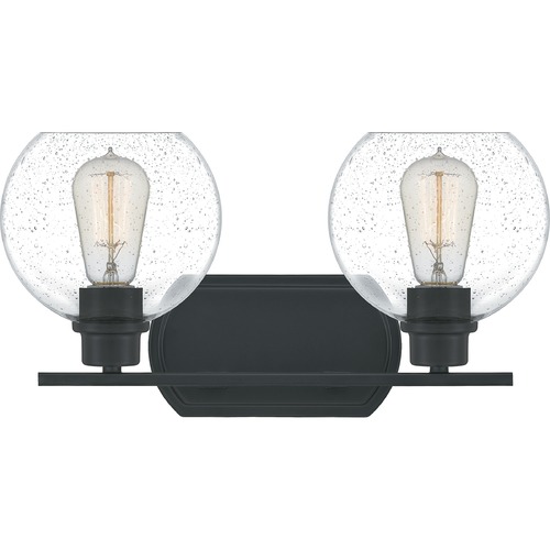 Quoizel Lighting Pruitt Matte Black Bathroom Light by Quoizel Lighting PRUS8617MBK