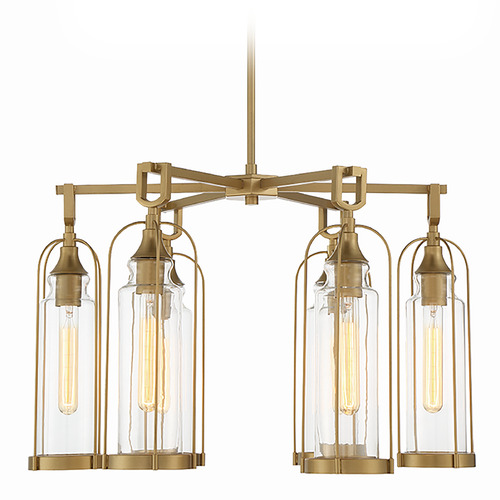 Eurofase Lighting Yasmin 6-Light Outdoor Chandelier in Aged Gold by Eurofase Lighting 42729-021