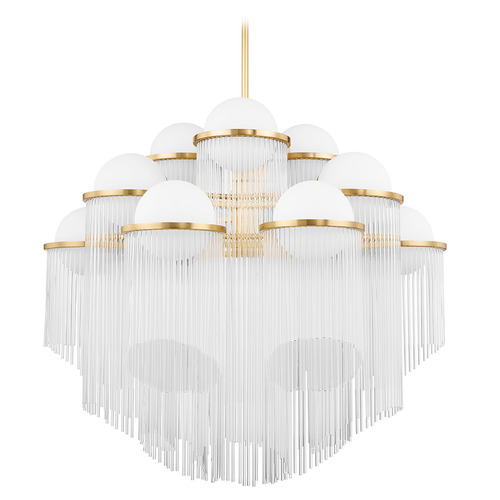 Corbett Lighting Corbett Lighting Celestial Aged Brass Chandelier 398-38-AGB