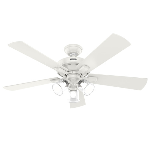 Hunter Fan Company Crestfield Fresh White LED Ceiling Fan with Light