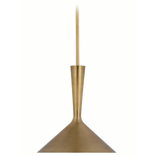 Visual Comfort Signature Collection Aerin Rosetta Pendant in Antique Brass by Visual Comfort Signature ARN5540HAB