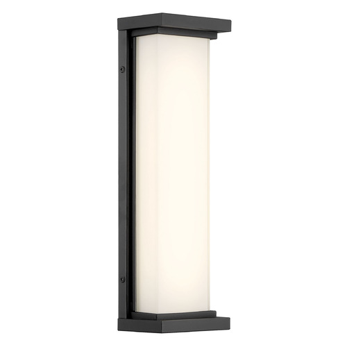 George Kovacs Lighting George Kovacs Caption Sand Coal LED Outdoor Wall Light P5561-066-L